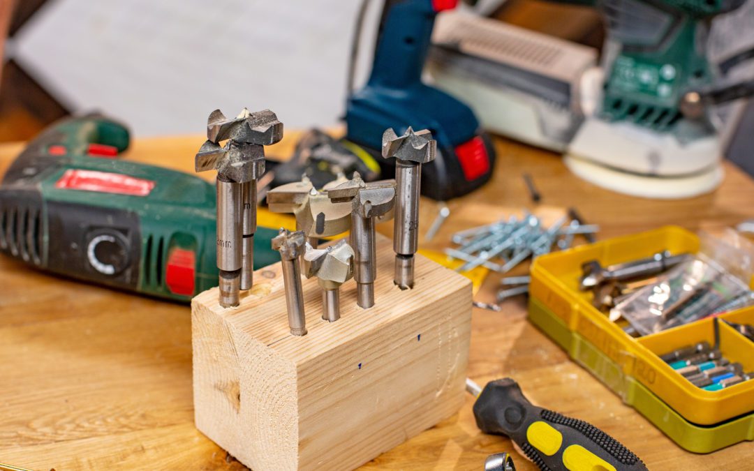 Pre-Owned tools on work bench